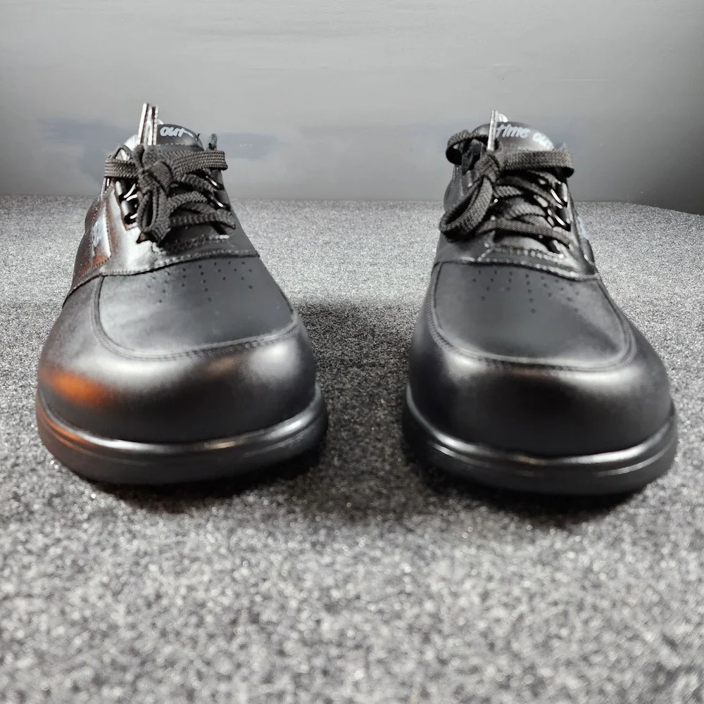 NWOB SAS Time Out Walking Shoes Mens 8 Triple Wide Black Leather Comfort Shoes